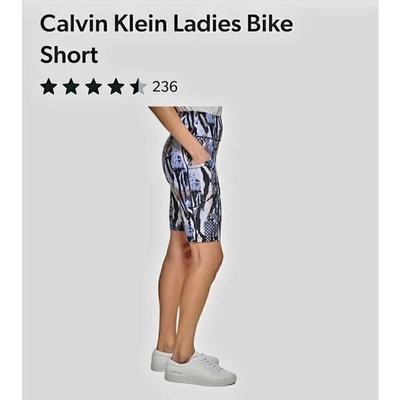 NWT WOMENS CALVIN KLEIN BIKE SHORTS - Picture 2 of 5